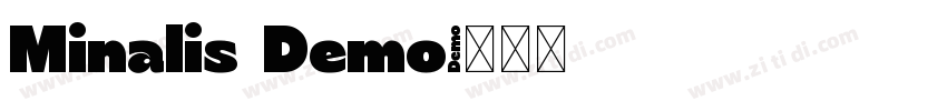 Minalis Demo字体转换